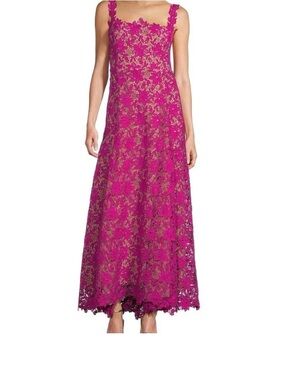 Antonio Melani Christina Lace Square Neck Sleeveless A-Line Maxi Dress